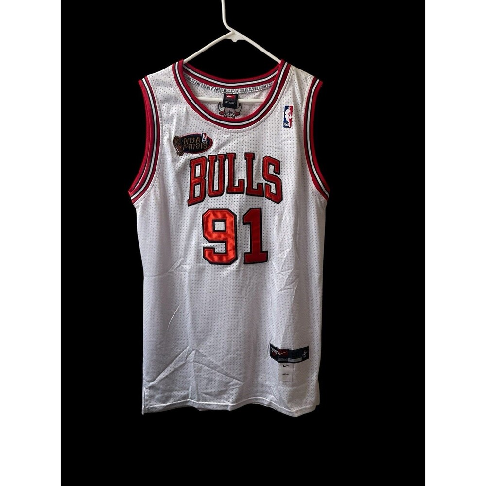 'RARE''VTG' Nike NBA 1997-98 'NBA Finals''Bulls''Rodman'#91 Jersey Sz 50 3EG/3XL